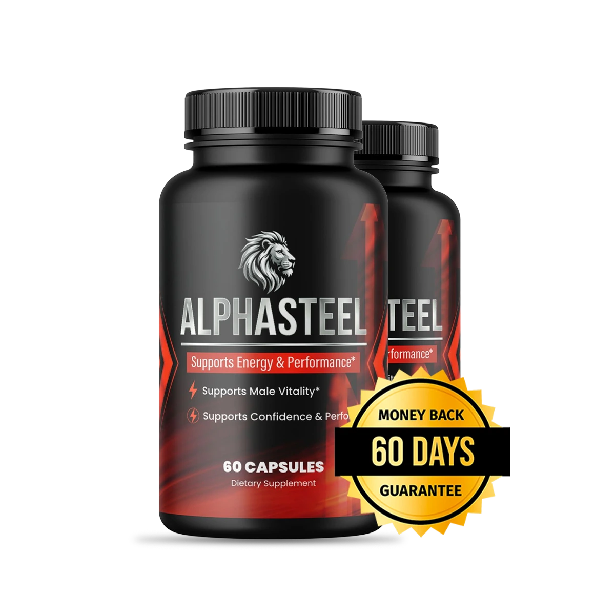 AlphaSteel 2 Bottle Package — 60 Day Supply
