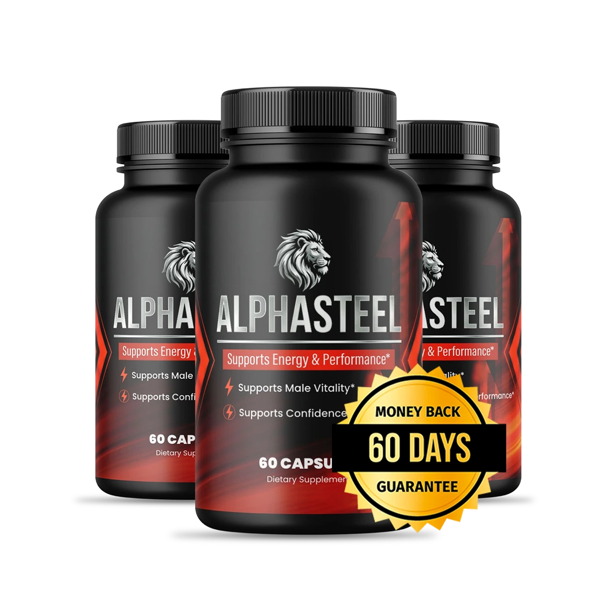 AlphaSteel — 3 Bottle Bundle Male Performance Formula